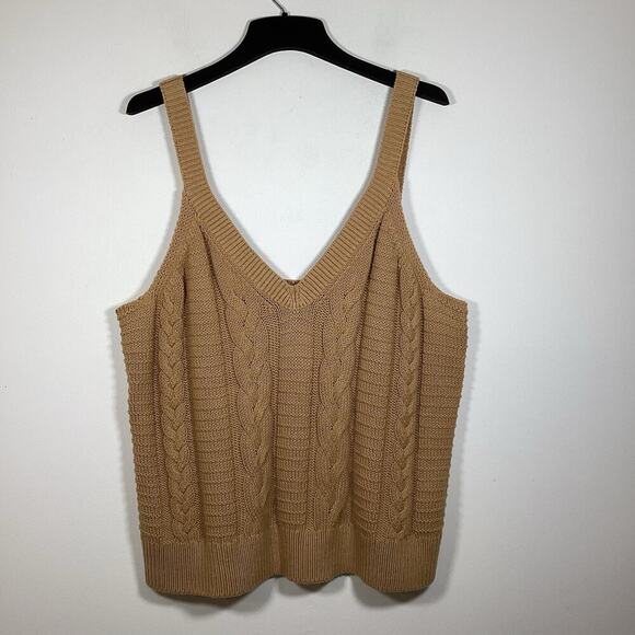 Banana Republic Tan Cable Knit Tank Top - Picture 6 of 7